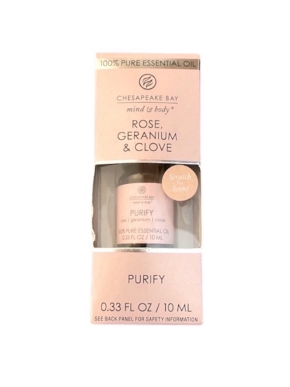 New Chesapeake Bay Mind and Body Purify Rose, Geranium and Clove Essential Oil